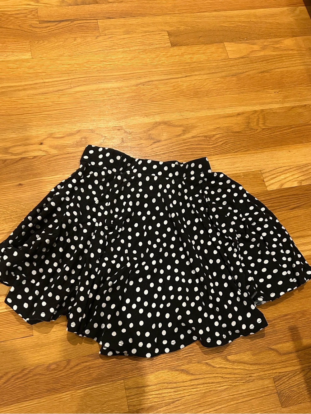 Urban Outfitters Black and White Polka Dot Skater Skirt